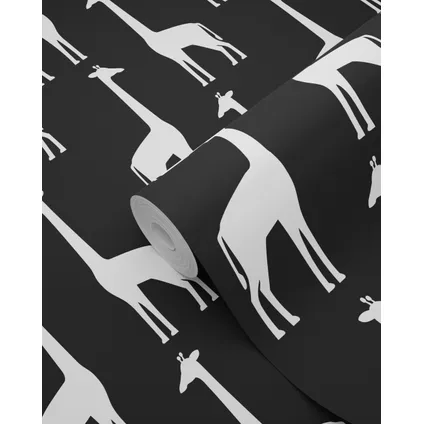ESTAhome behang giraffen zwart wit - 0,53 x 10,05 m - 139062 7