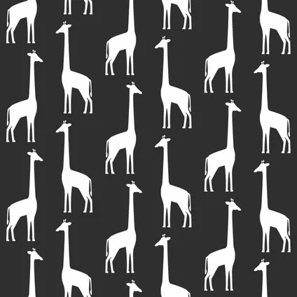 ESTAhome behang giraffen zwart wit - 0,53 x 10,05 m - 139062 8
