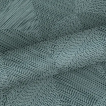 Origin Wallcoverings eco-texture vliesbehangpapier 3D-motief vergrijsd blauw 7