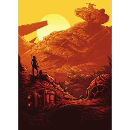 Sanders & Sanders papier peint panoramique Star Wars orange chaude - 200 x 280 cm - 612082