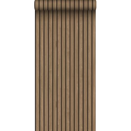 ESTAhome papier peint tasseaux de bois marron clair - 0.53 x 10.05 m - 139608