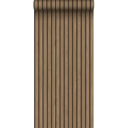 ESTAhome behang houten wandpanelen 3d lichtbruin - 0.53 x 10.05 m - 139608