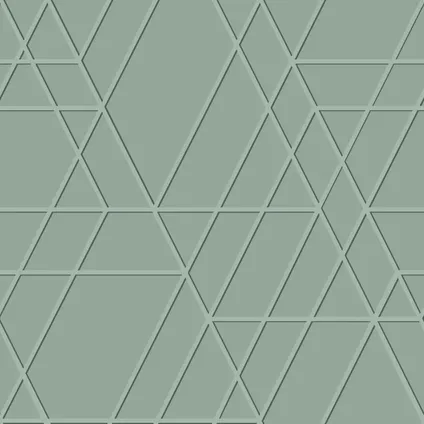 ESTAhome behangpapier grafisch 3D motief vergrijsd mintgroen - 50 x 900 cm - 139602 7