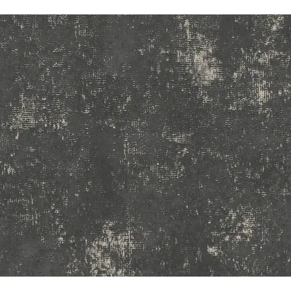 Livingwalls behang effen zwart en goud - 53 cm x 10,05 m - AS-388325 2