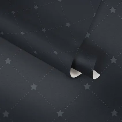 Livingwalls behang sterren zwart - 53 cm x 10,05 m - AS-379852