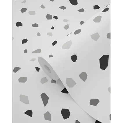 ESTAhome behang terrazzo zwart, wit en grijs - 0,53 x 10,05 m - 139034 7