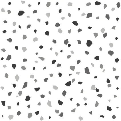 ESTAhome behang terrazzo zwart, wit en grijs - 0,53 x 10,05 m - 139034 8