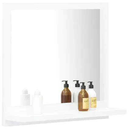 vidaXL Miroir de salle de bain Blanc 40x10,5x37 cm Aggloméré 3