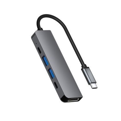 Hub USB C Rolio - HDMI 4K - USB 3.0 - USB-C - Qualité Premium - Universel