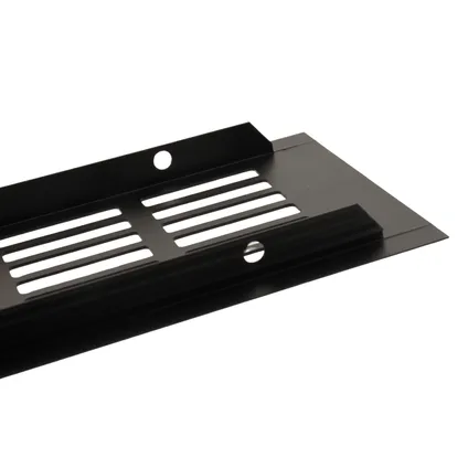 Grille de ventilation en aluminium - 80x250mm - Noir mat 3