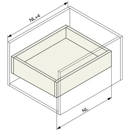 Guide tiroir à billes - Push-to-open - 35kg - 550mm 4