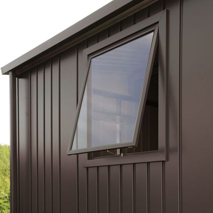 Fenêtre Biohort pour rangement de jardin HighLine/Panorama/AvantGarde gris foncé métallisé 50x60cm