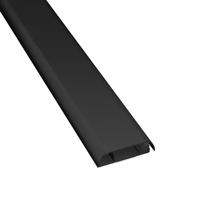 Goulotte autoadhésive profil plat D-Line 1D6015B noir 60x15mm 1m 3