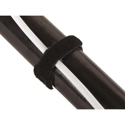 Perel Attaches-câbles en velcro 12,5 x 205 mm, noir 2