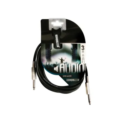 HQ-Power Câble d'enceinte, 2 x jack 6.35 mm, mono, 3 m, Bleu 2