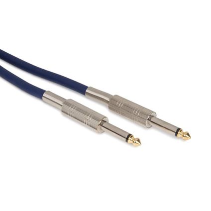 HQ-Power Câble d'enceinte, 2 x jack 6.35 mm, mono, 10 m, Bleu