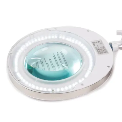 Velleman Lampe loupe LED avec pince, bras articulé, interrupteur marche/arrêt, ABS 3