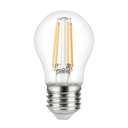 Kogellamp - E27 - 4.5W - Extra Warm Wit - 2700K - Dimbaar - Filament - Helder 2