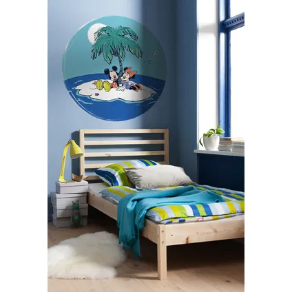 Komar zelfklevende behangcirkel Mickey & Minnie Mouse blauw - Ø 128 cm - 612754 2