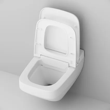 WC suspendu FlashClean sans rebord avec siège électronique TouchReel, siège chauffant et éclairage 5