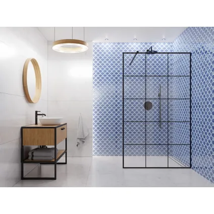 Ilcom mozaïekplaat Blue Sky op gaas 28.5 x 29.0 cm - keramiek voor badkamer of keuken 5