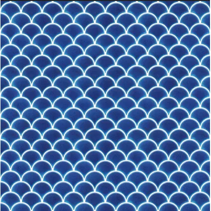 Feuille de mosaïque sur filet Ilcom Blue Sky 28.5 x 29.0 cm - en céramique pour salle de bain ou cuisine 7