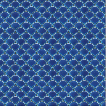 Feuille de mosaïque sur filet Ilcom Blue Sky 28.5 x 29.0 cm - en céramique pour salle de bain ou cuisine 9