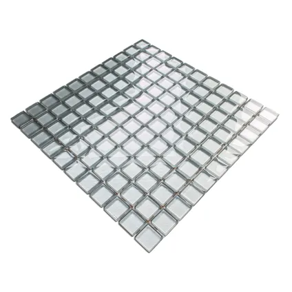 Ilcom mozaïekplaat Wrought Iron op gaas 30 x 30 cm - gehard glas voor badkamer of keuken 3