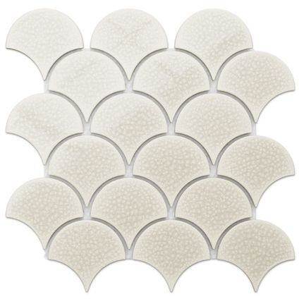 Feuille de mosaïque sur filet Ilcom Sandman 28.5 x 29.0 cm - en céramique pour salle de bain ou cuisine