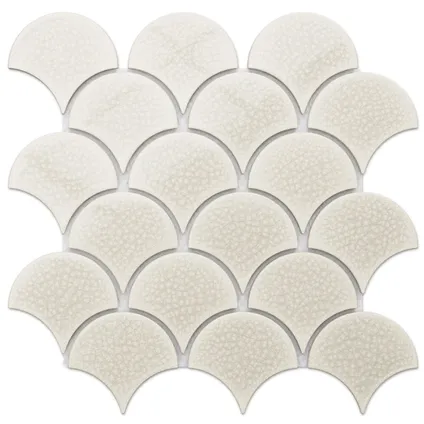 Feuille de mosaïque sur filet Ilcom Sandman 28.5 x 29.0 cm - en céramique pour salle de bain ou cuisine