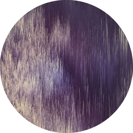 Sanders & Sanders papier peint panoramique rond adhésif artistique violet - Ø 125 cm - 611757