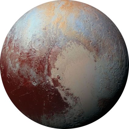 Sanders & Sanders zelfklevende behangcirkel Planeten multicolor - Ø 125 cm - 611764