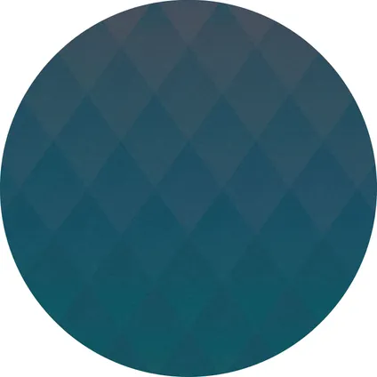Sanders & Sanders papier peint panoramique rond adhésif Triangles bleu - Ø 125 cm - 611754
