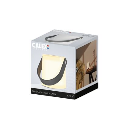 Calex Stedo Glazen Tafellamp - 2 stuks - Op Batterijen - Warm Licht