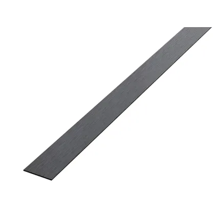Bandeau décoratif en acier inoxydable Ilcom I 2cm x 60cm - couleur noir satiné 2