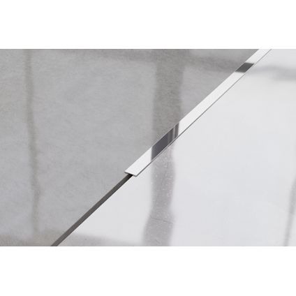 Bandeau décoratif en acier inoxydable Ilcom I 1cm x 244cm - couleur argent poli