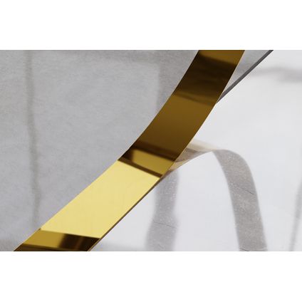 Ilcom decoratieve roestvrijstalen strip I 3.8cm x 244cm - gepolijste gouden kleur