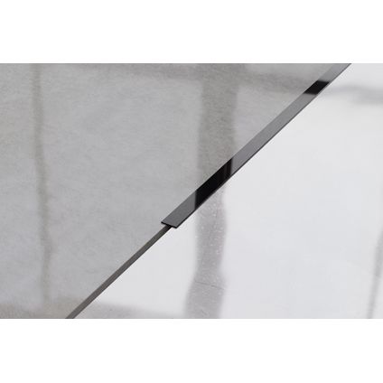 Bandeau décoratif en acier inoxydable Ilcom I 1cm x 244cm - couleur noir poli