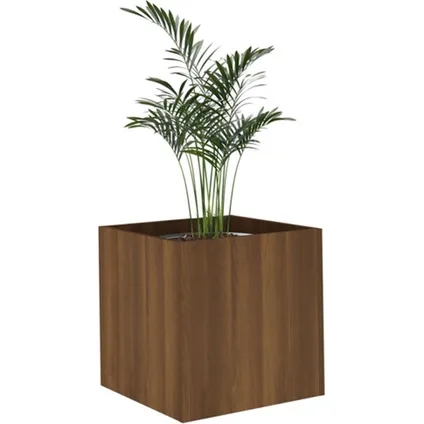 vidaXL - Bewerkt hout - Plantenbak 40x40x40 cm bewerkt hout - TLS820501 8