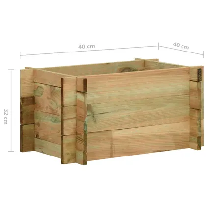 vidaXL - Hout - Plantenbak 40 cm geïmpregneerd grenenhout - TLS43347 5