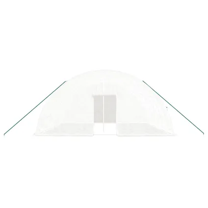 The Living Store - Polyéthylène - Serre avec cadre en acier blanc 36 m² - TLS318811 4