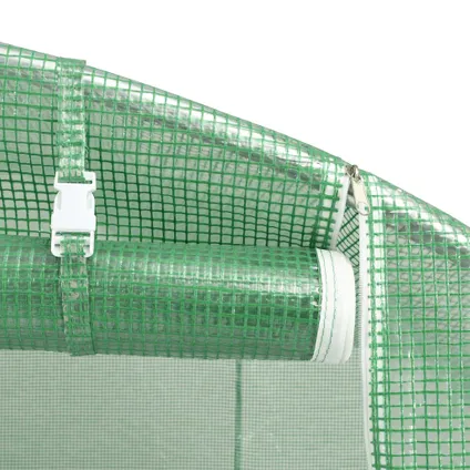 vidaXL - Polyetheen - Tuinkas met stalen frame 50 m² 10x5x2,3 m groen - TLS318808 8