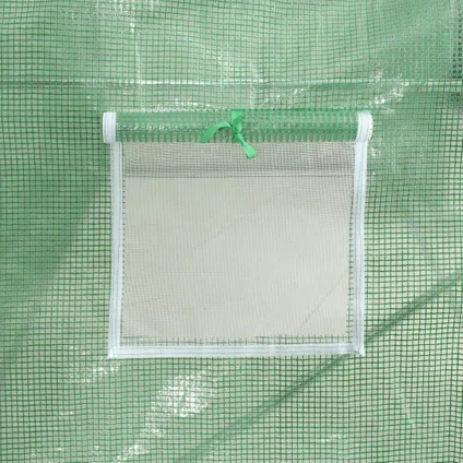 vidaXL - Polyetheen - Tuinkas met stalen frame 12 m² 6x2x2 m groen - TLS318801 10