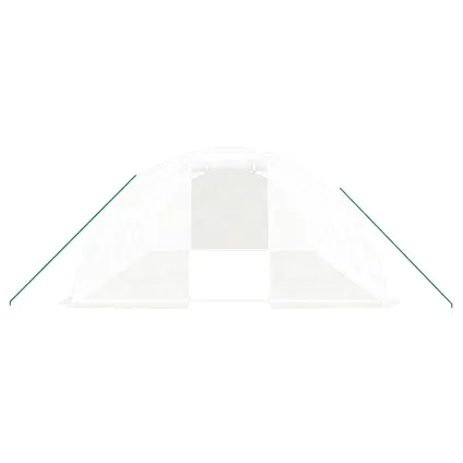 vidaXL - Polyetheen - Tuinkas met stalen frame 24 m² 6x4x2 m wit - TLS318807 4