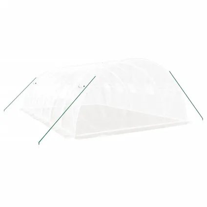 vidaXL - Polyetheen - Tuinkas met stalen frame 24 m² 6x4x2 m wit - TLS318807 6