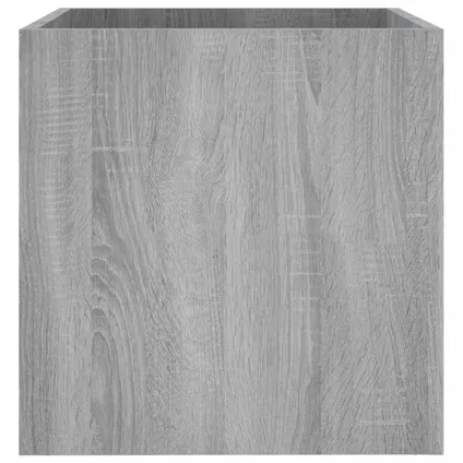 vidaXL - Bewerkt hout - Plantenbak 40x40x40 cm bewerkt hout grijs - TLS820500 5