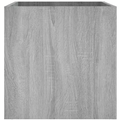 vidaXL - Bewerkt hout - Plantenbak 40x40x40 cm bewerkt hout grijs - TLS820500 6