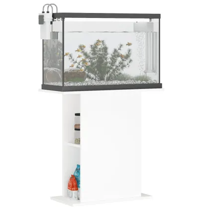 vidaXL Support pour aquarium blanc 36x75x72,5 cm bois 3