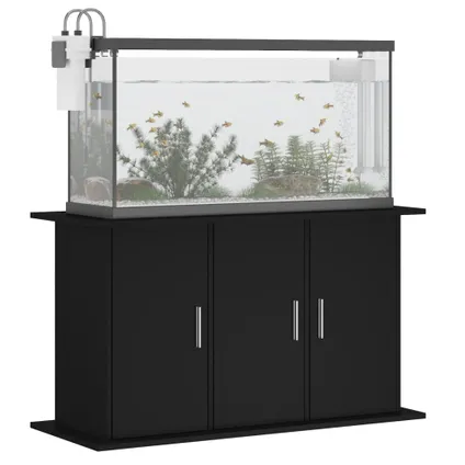 vidaXL Support pour aquarium noir 101x41x58 cm bois d'ingénierie 3