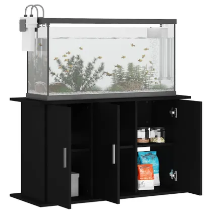 vidaXL Support pour aquarium noir 101x41x58 cm bois d'ingénierie 4